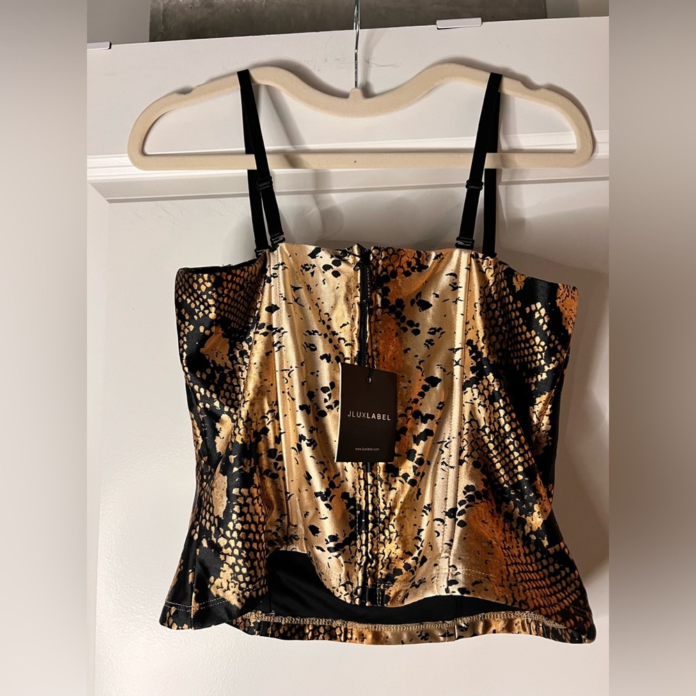 Gold Ruthless Bustier Top - Picture 4 of 5